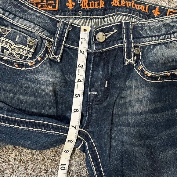 Rock Revival Women's Denim Jeans, Women's size 26, Angie Straight - Picture 14 of 16